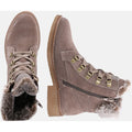 Hush Puppies Florence Leren Damesschoenen In Taupekleurige Boots