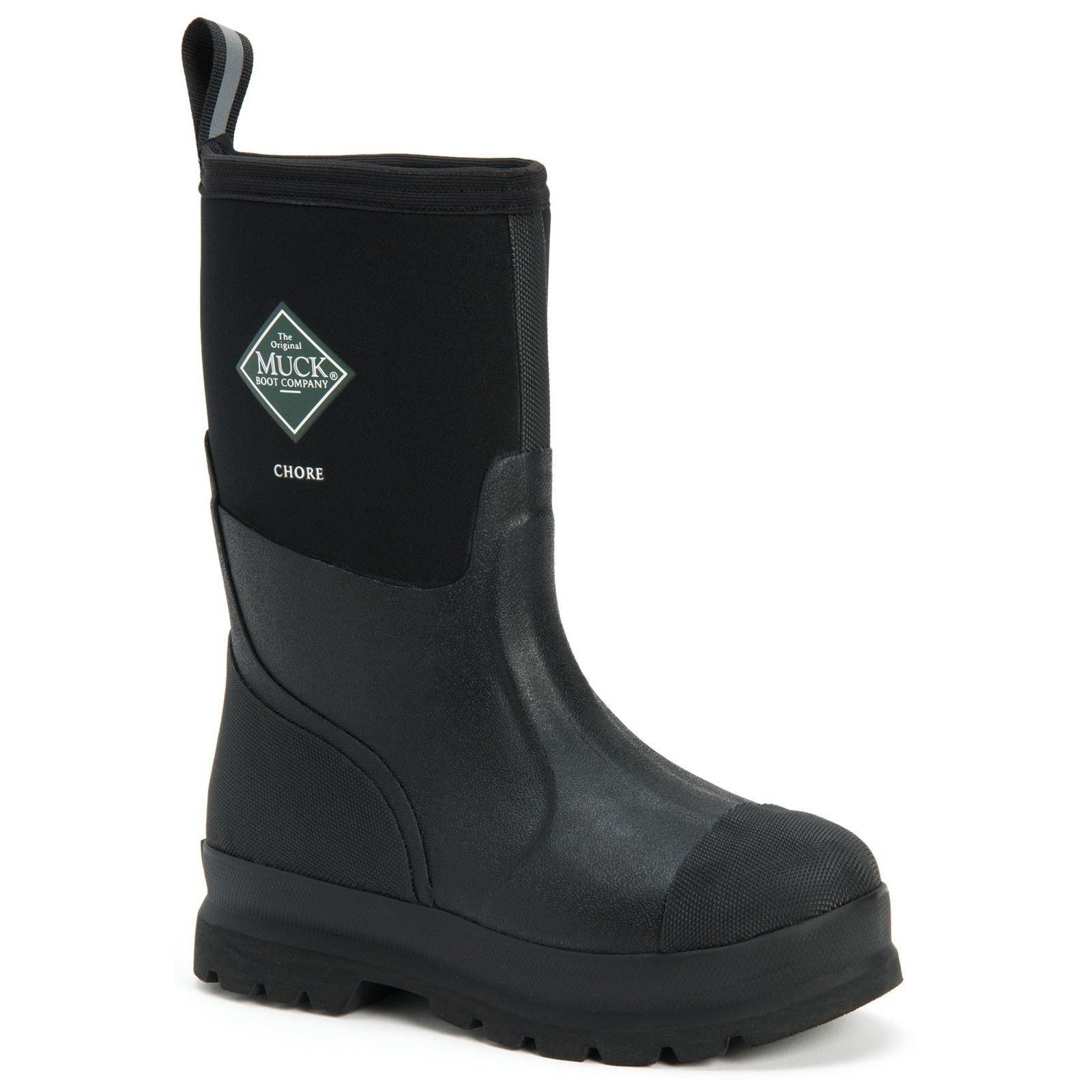 Muck Boots Chore Classic Mid Zwarte Regenlaarzen