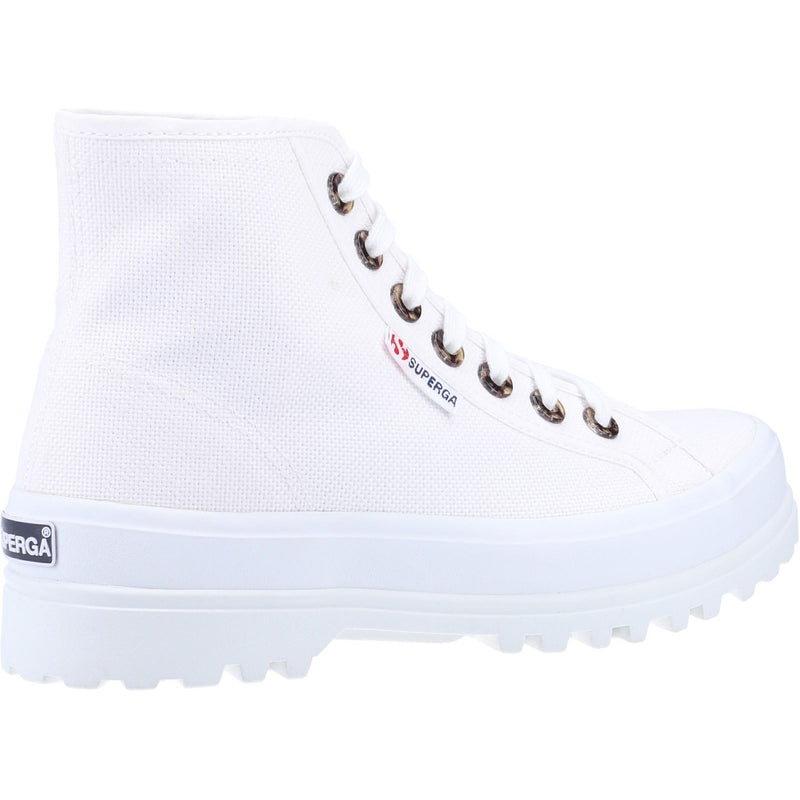 Superga 2341 Alpina Resin Eyelets 100% Katoenen Witte Laarzen Voor Dames