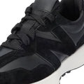 New Balance 327 Zwarte Leren Sneakers