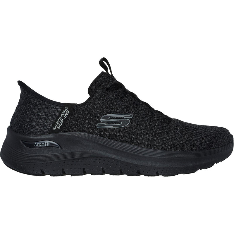 Skechers Arch Fit 2.0 Look Ahead Textiel Heren Zwarte Sneakers