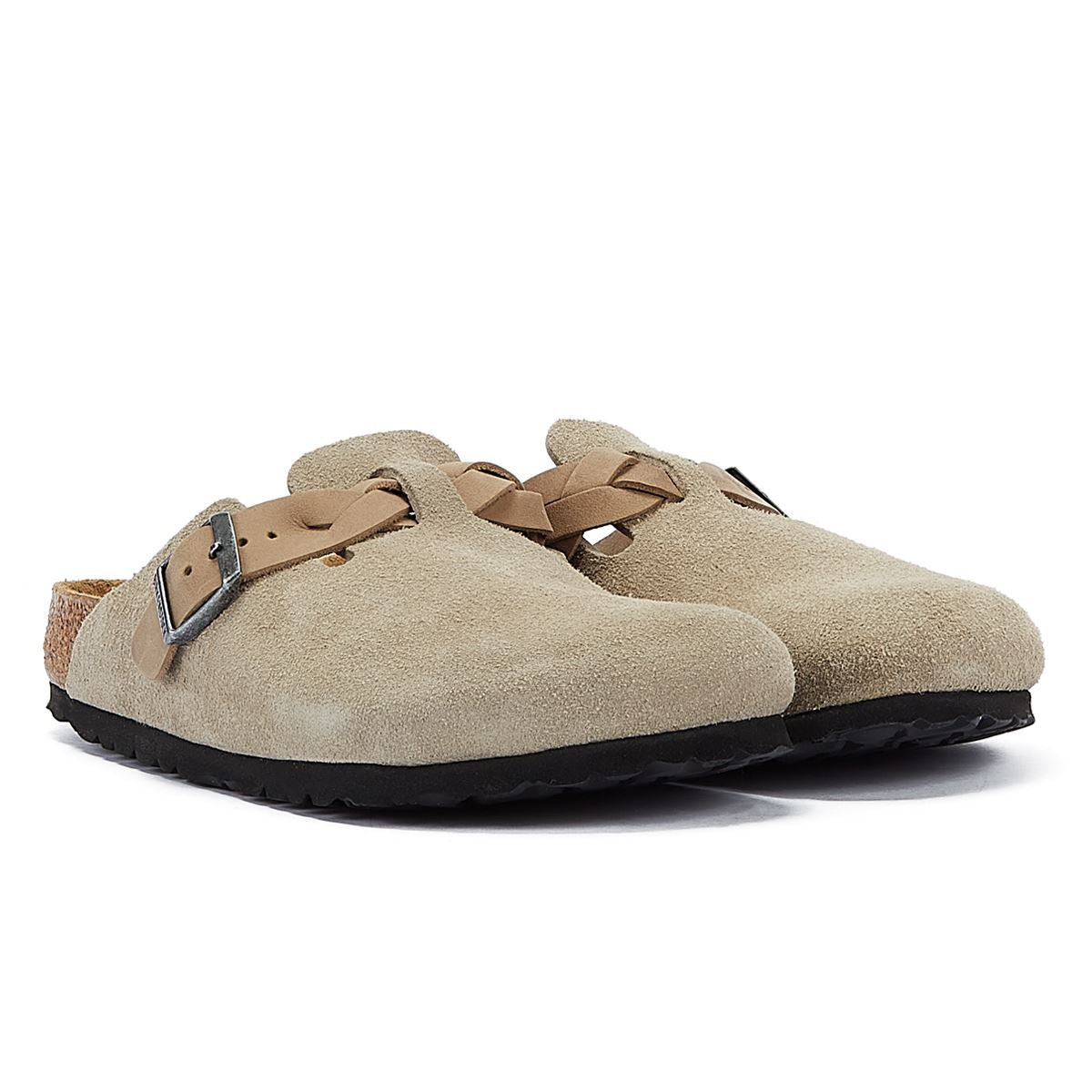 Birkenstock Boston Dames Taupe Suède Regelmatig Klompen