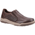 Hush Puppies Fletcher Leren Heren Koffie Loafers