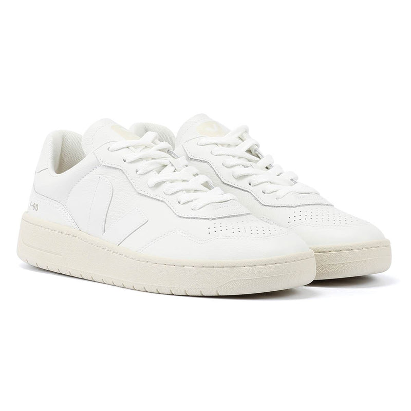 Veja V-90 Leren Heren Extra Witte Sneakers