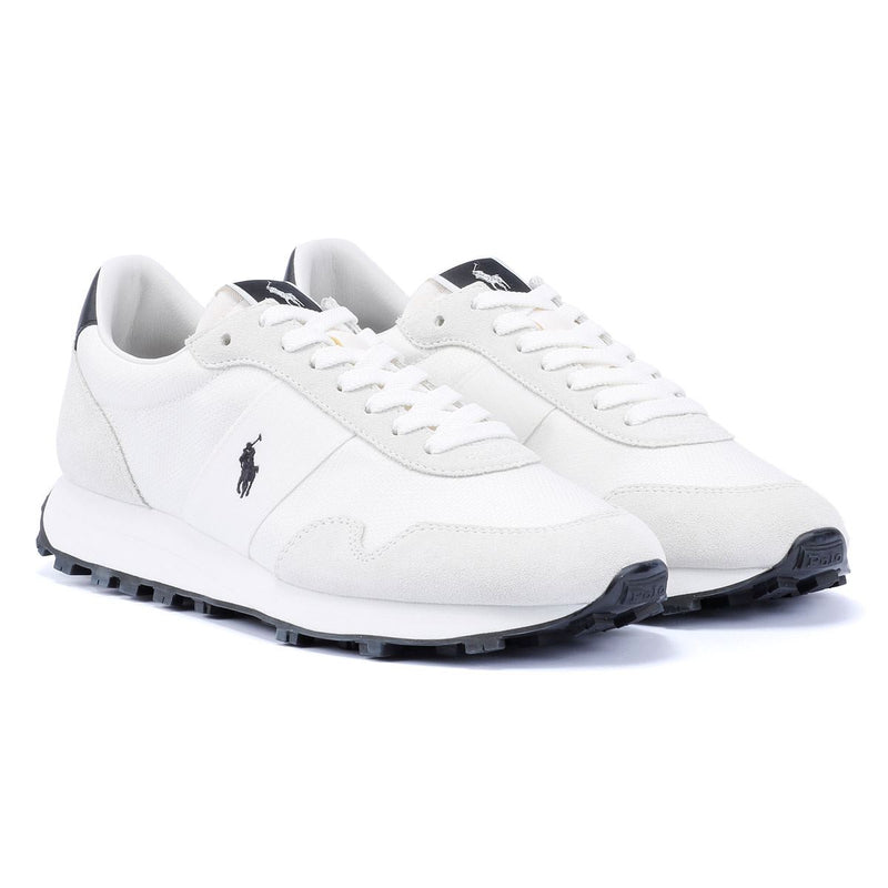 Ralph Lauren Trail 125 Leren Witte Herensneakers