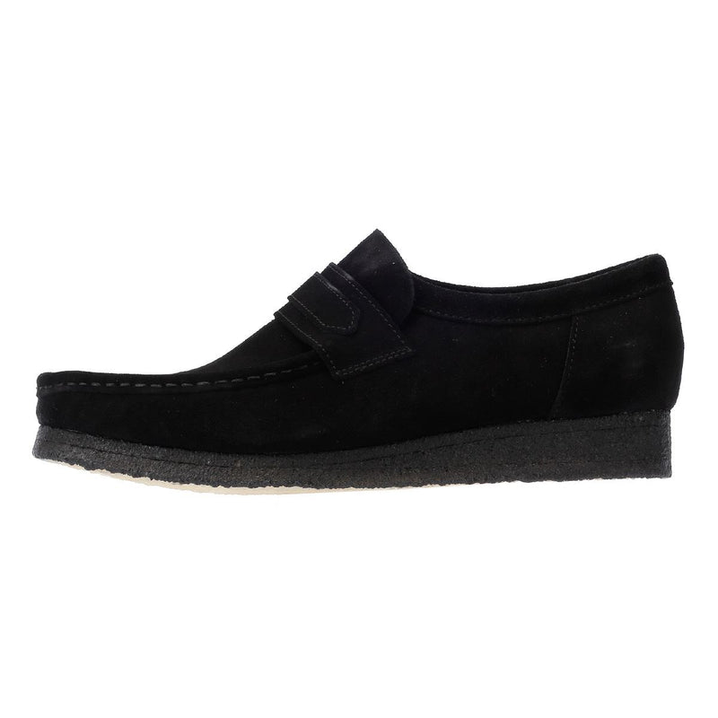 Clarks Originals Wallabee Heren Zwarte Suède Instappers