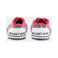 Rocket Dog Jazzin Eden Stripe Katoenen Damessneakers In Rood Multi