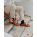 Hush Puppies Bryson Leren Heren Tan Brogues Schoenen