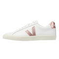 Veja Esplar Dames Sneakers Van Leer In Wit/Parelmoer