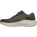 Skechers Arch Fit 2.0 The Keep Leren Heren Olijfgroene Sneakers