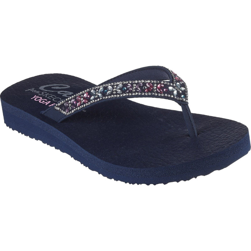 Skechers Meditation Butterfly Garden Polyurethaan Dames Sandalen In Marineblauw/Multikleur