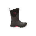 Muck Boots Arctic Ice Mid AGAT Rubberen Zwarte/Hete Roze Regenlaarzen