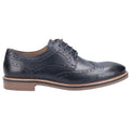 Hush Puppies Bryson Leren Heren Marineblauwe Brogues Schoenen