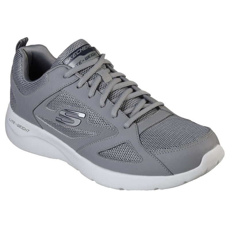 Skechers Dynamight 2.0 Mesh Heren Grijze Sneakers