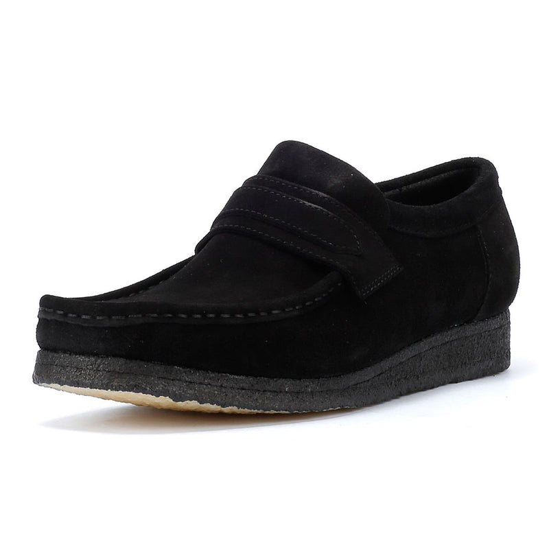 Clarks Originals Wallabee Heren Zwarte Suède Instappers