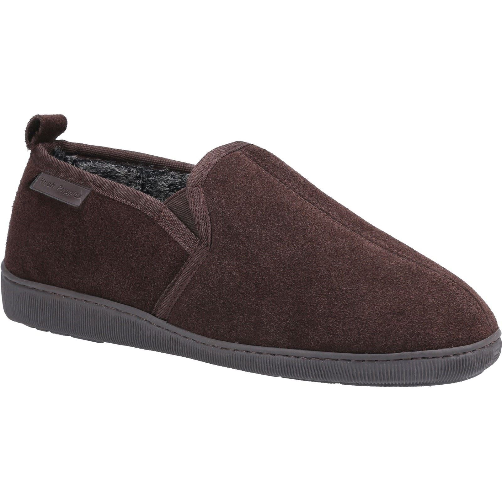 Hush Puppies Arnold Suède Heren Bruine Pantoffels