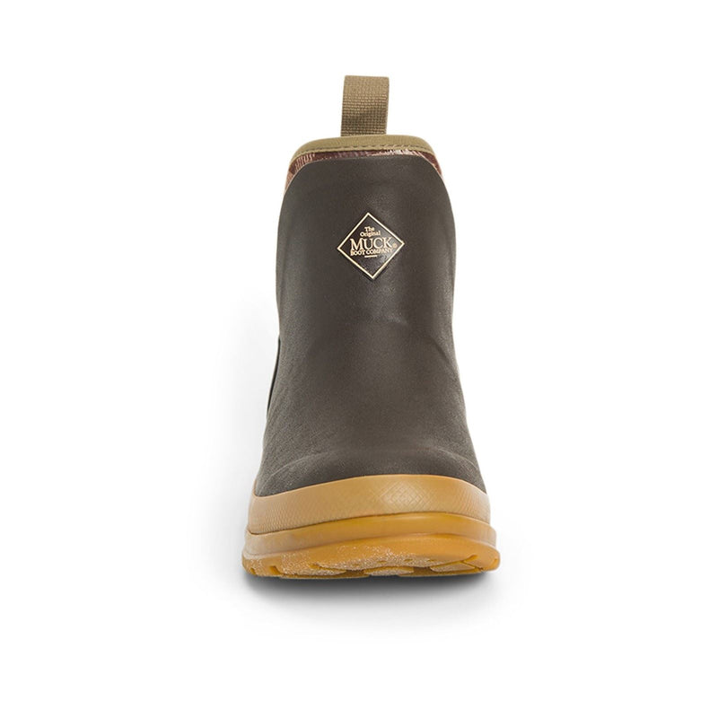 Muck Boots Originals Ankle Rubberen Bruine/Geruite/Regenlaarzen Met Kauwgomzool