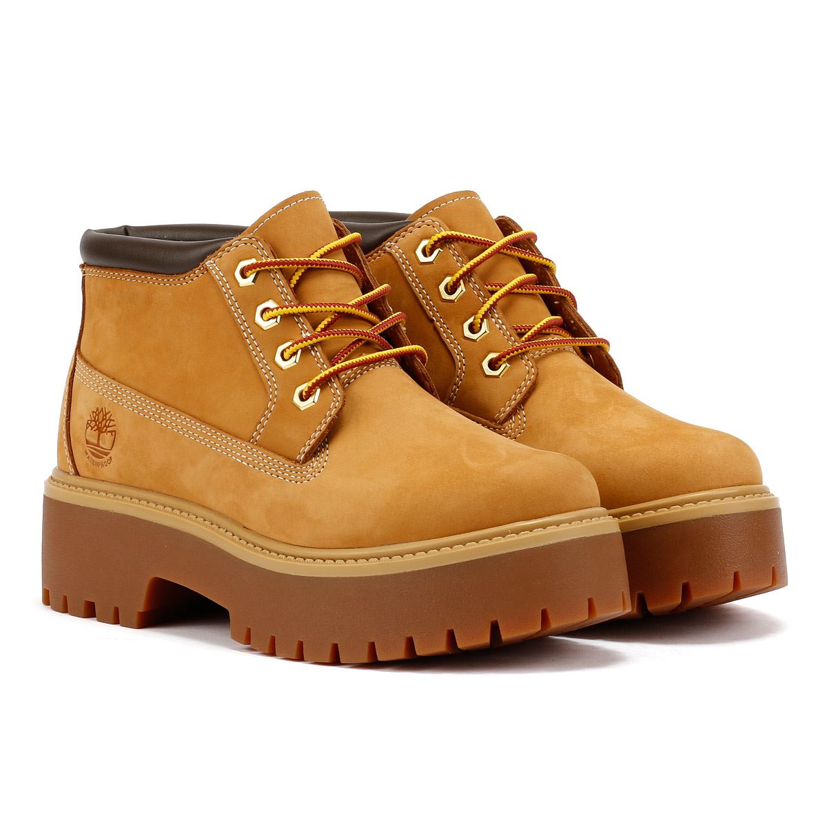 Timberland Stone Street Nellie Leren Gele Dameslaarzen
