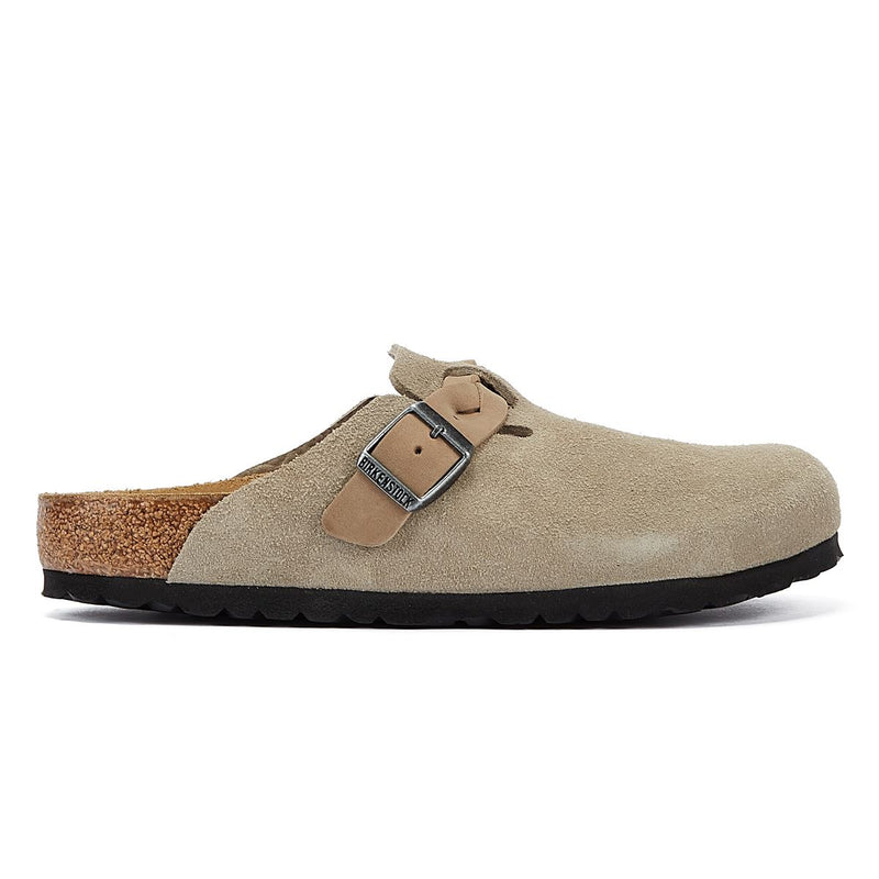 Birkenstock Boston Dames Taupe Suède Regelmatig Klompen