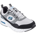 Skechers Skech-Air Court - Yatton Leren Heren Grijze/Meerkleurige Sneakers