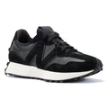 New Balance 327 Zwarte Leren Sneakers