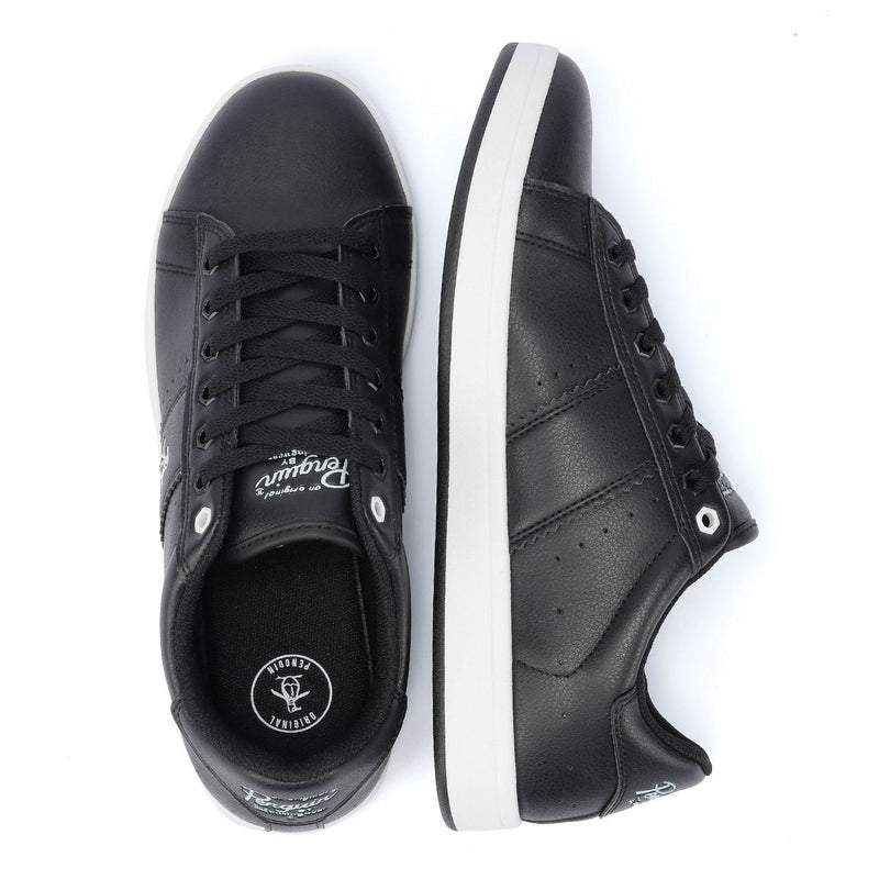 Penguin Steadman Heren Zwarte Sneakers