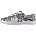 Hush Puppies Tessa Dames Sneakers Van Pythonleer Met Suède