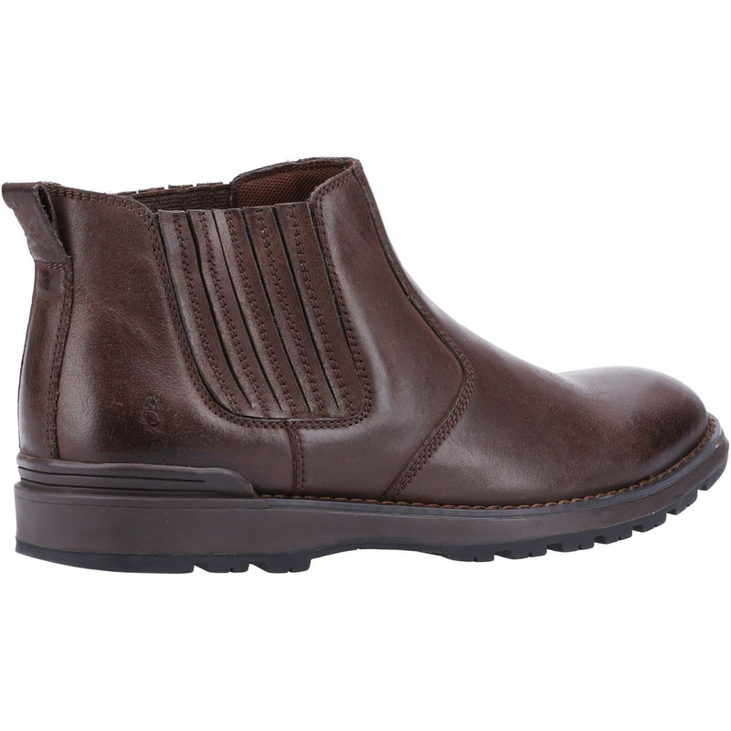 Hush Puppies Gary Imitatie Leren Heren Bruine Laarzen