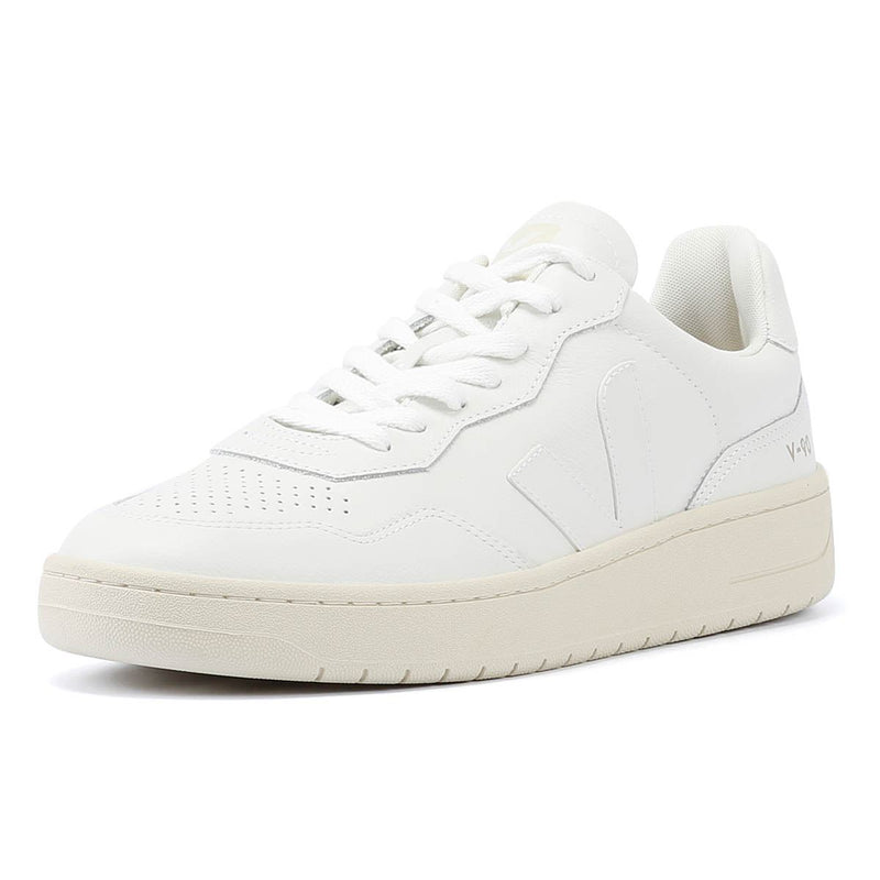 Veja V-90 Leren Heren Extra Witte Sneakers