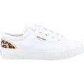 Superga 2630 Stripe Pad Leopard 100% Katoenen Dames Wit/Luipaard Sneakers