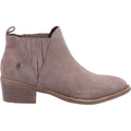 Hush Puppies Isobel Leren Damesschoenen In Taupekleurige Boots