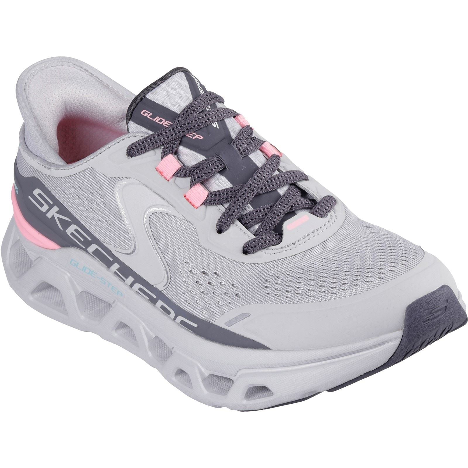 Skechers Glide-Step Altus Synthetische Damessneakers In Grijs/Roze