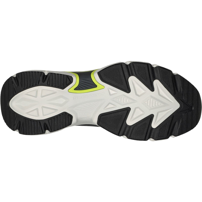 Skechers Skech-Air Ventura Textiel Heren Sneakers In Houtskool/Lime.