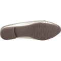 Hush Puppies Marley Ballerina Leren Gouden Platte Schoenen Voor Dames