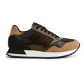 Geox Doralea Leren Dames Sneakers In Brons/Toffee