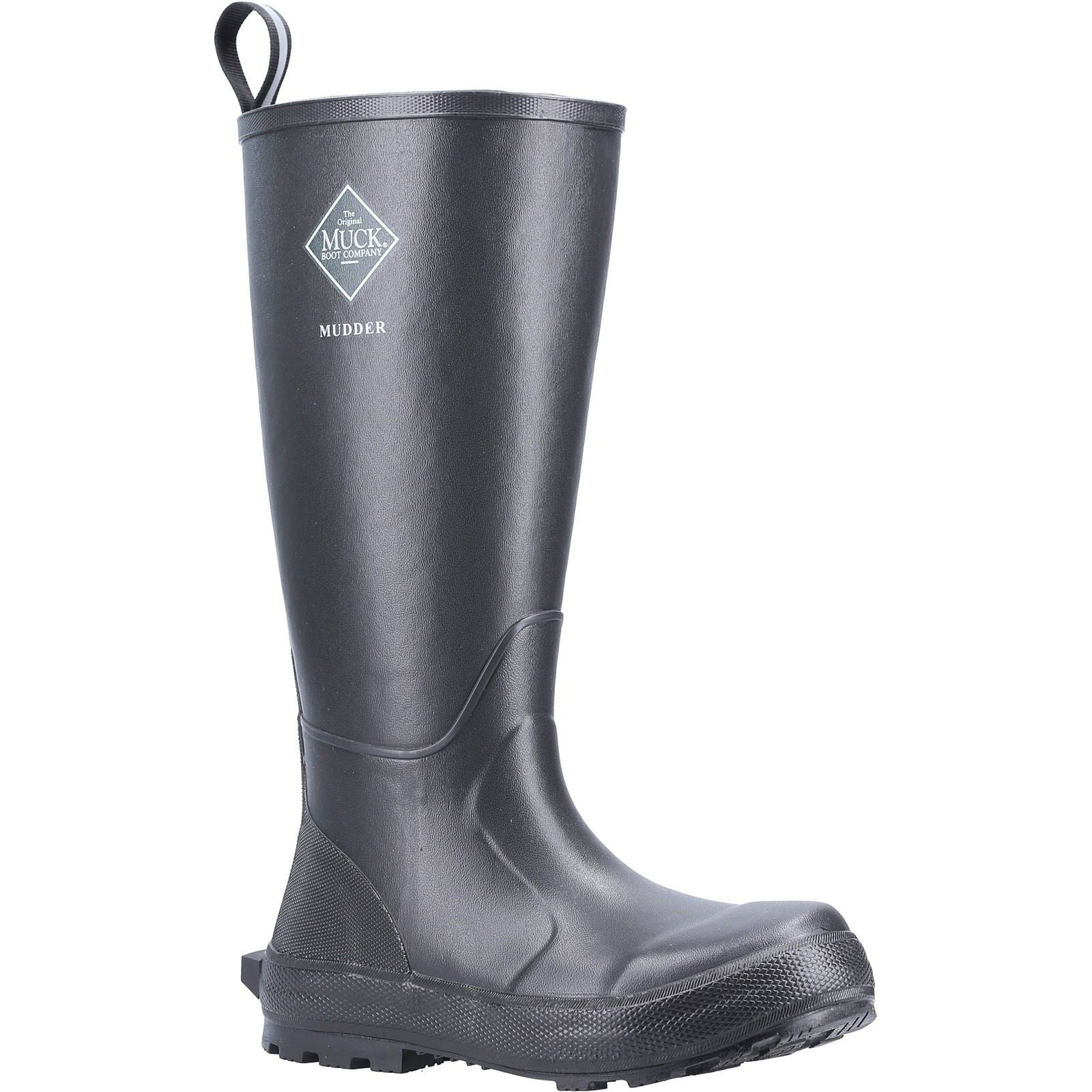 Muck Boots Mudder Tall Rubberen Zwarte Regenlaarzen