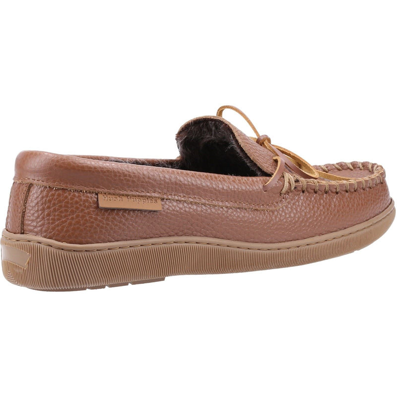 Hush Puppies Ace Leren Heren Lichtbruine Slippers