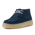 Clarks Main Torhill Hi Suede Heren Blauwe Laarzen