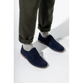 Hush Puppies Scout Suède Herenschoenen Met Veters In Marineblauw