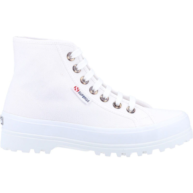 Superga 2341 Alpina Resin Eyelets 100% Katoenen Witte Laarzen Voor Dames