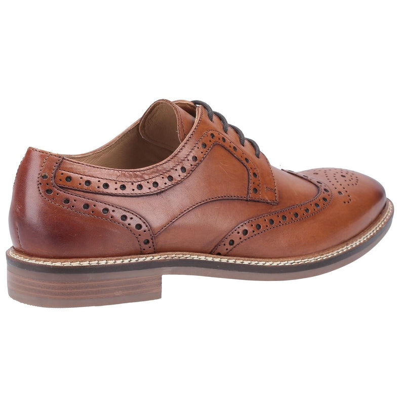 Hush Puppies Bryson Leren Heren Tan Brogues Schoenen