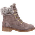 Hush Puppies Florence Leren Damesschoenen In Taupekleurige Boots