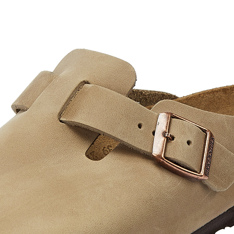 Birkenstock Boston Wasachtige Tabaksbruine Klompen