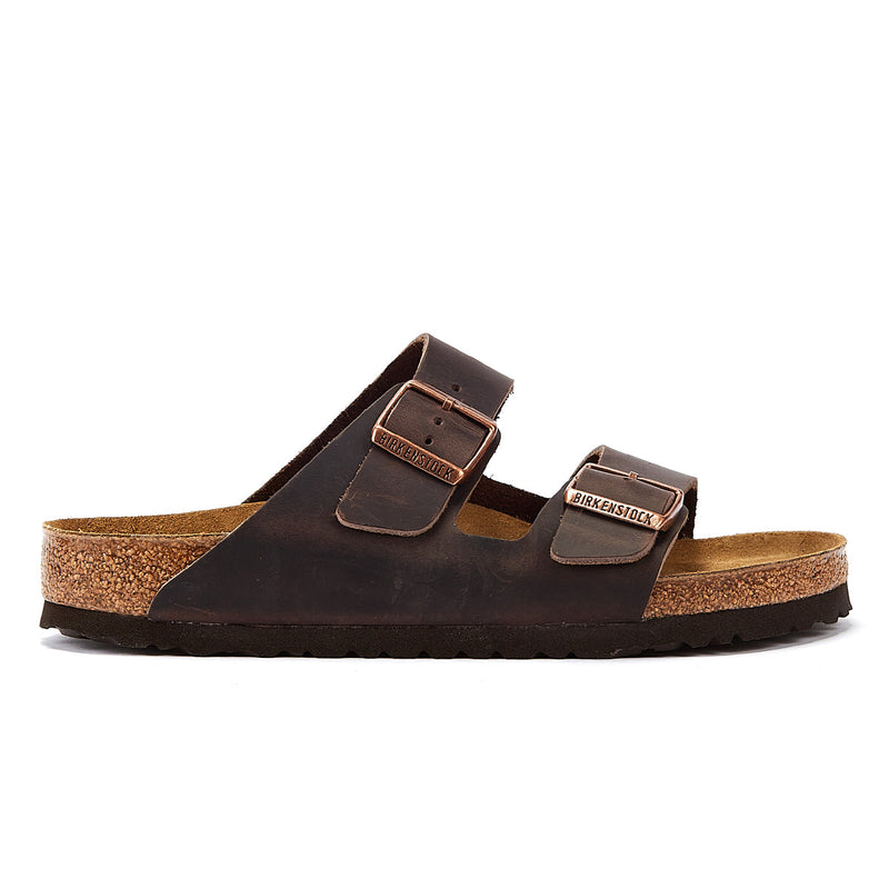 Birkenstock Arizona Birko-Flor Heren Bruine Smal Sandalen