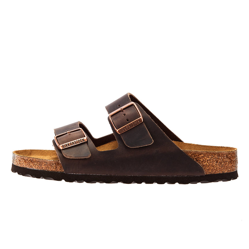 Birkenstock Arizona Birko-Flor Heren Bruine Smal Sandalen