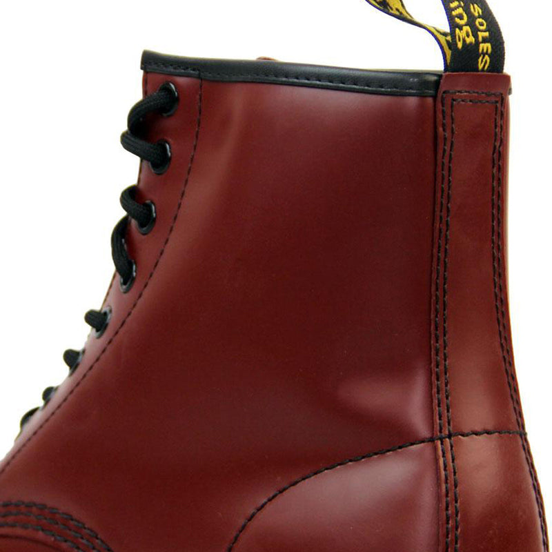 Dr. Martens 1460 gladde dameslaarzen kersenrood leer