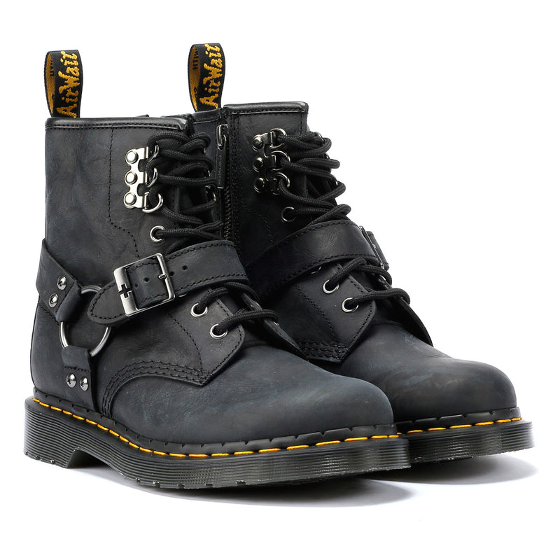 Dr. Martens 1460 Hardware Antique Leren Zwarte Dameslaarzen