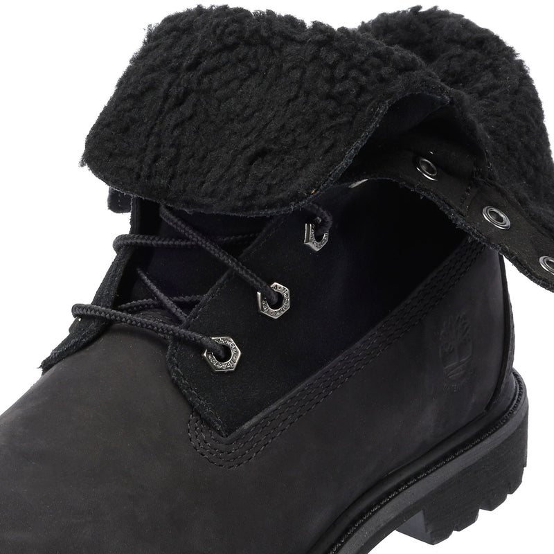 Timberland Warm Lined Waterproof Leren Dames Zwarte Laarzen