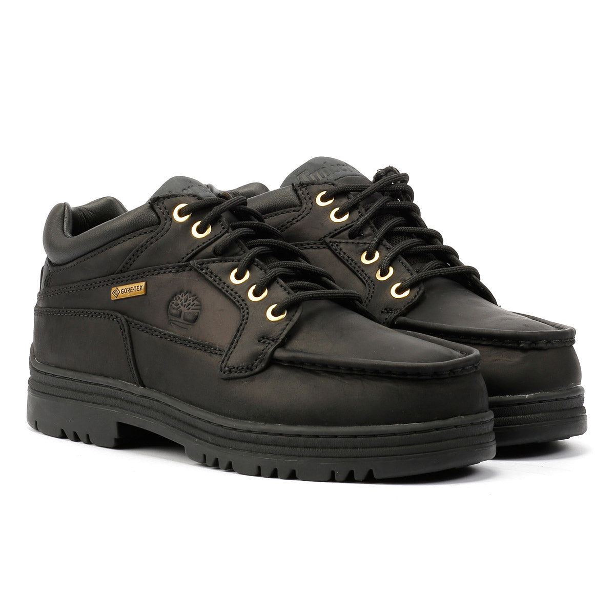 Timberland Heritage Mid Lace Gore-Tex Leren Zwarte Herenlaarzen