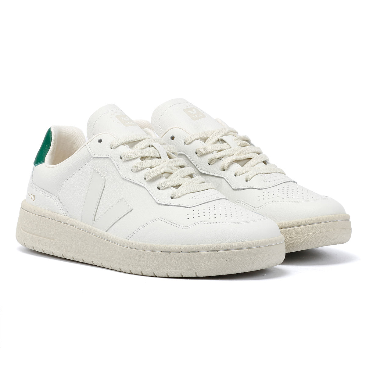 Veja V-90 Leren Witte Herensneakers